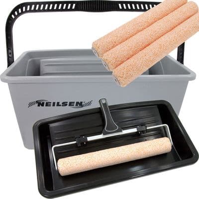Paint Roller Set 18in 7pc Microfibre Tray & Bucket