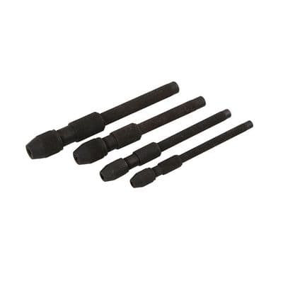 Pin Vice Set 4in 100mm 4pc for Small Drill Bits & Fine Parts