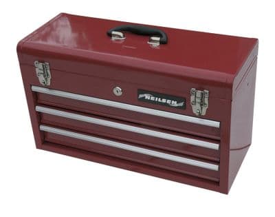 Portable Metal Tool Box Chest With 3 Storage Drawers