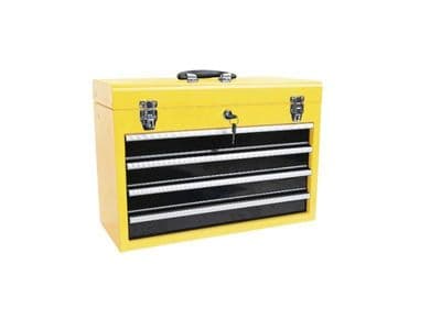 Portable Metal Tool Box Chest With 4 Storage Drawers