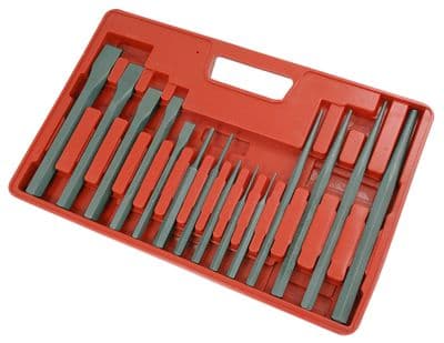 Punch And Chisel Set Pin Punches Tapered Punch + Chisels 14Pc Set