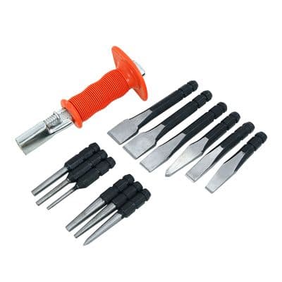 Punch & Chisel Set 13pc Interchangeable Pin Punches