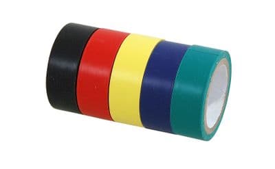 Pvc Electrical Insulation Tape Flame Retardent Multi Coloured 19mm