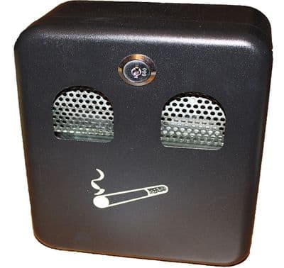 Quality Wall Mounted Lockable Outdoor Ashtray Metal Coated Cigarette Ash Bin