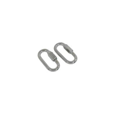 Quick Link 5mm Screw Lock Carabiner Chain Fastener 2pc