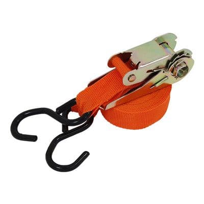 Ratchet Tie Down Strap 25mm x 4.5m Quick Release S Hooks