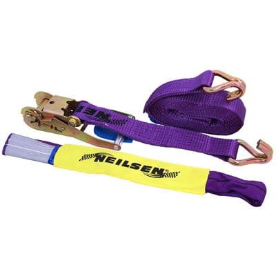 Ratchet Tie Down Strap & Sling Set 50mm 4m Heavy Duty 8pc