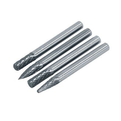 Rotary Burr Set 8mm Head 6mm Shank Carbide Wood Carving Bits