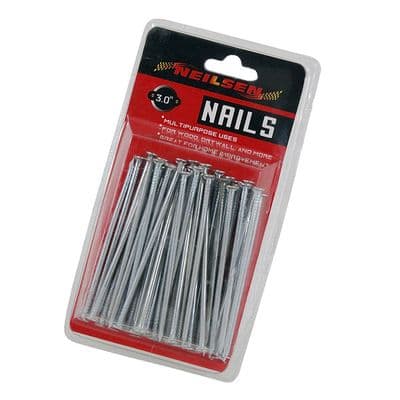 Round Head Common Nails 75mm 3in Wood Fixing Blister Pack