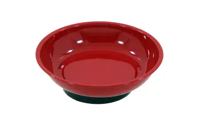 Round Magnetic Parts Tray 100mm Red