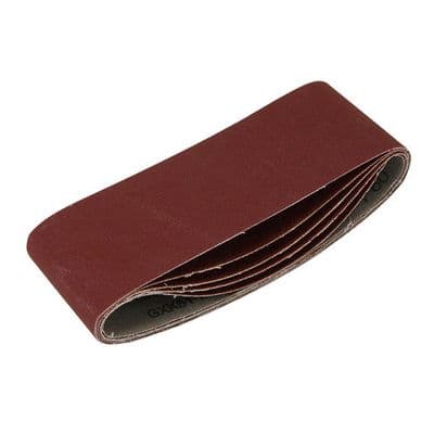 Sanding Belts 75 x 457mm 5pc Mixed Grit Aluminium Oxide
