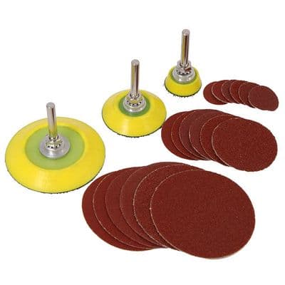 Sanding Disc Kit 1in 2in 3in 24pc Car Body Surface Prep