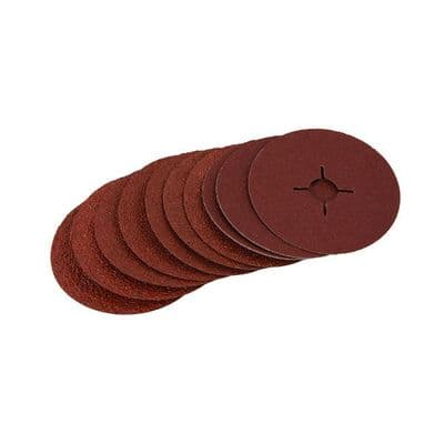 Sanding Discs 115mm Aluminium Oxide 10pc 60 80 120 Grit