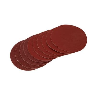 Sanding Discs 125mm Hook & Loop 60, 80 & 120 Grit 10pc