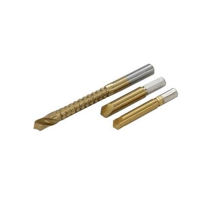 Screw Extractor Set 3pc Damaged Pozi & Phillips HSS