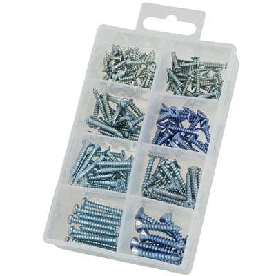 Screw Set 175pc Assorted Metal & Wood Phillips Slotted