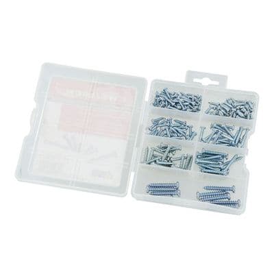 Self Tapping Sheet Metal Screws Metric 175pc Zinc Steel Set