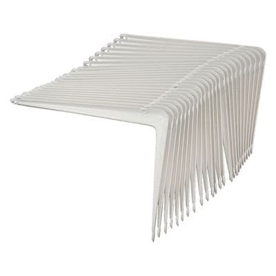 Shelf Brackets 7in x 9in White Metal London Style Pair