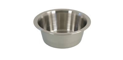 Small Stainless Steel Pet, Dog Food & Water Bowl - 380Ml
