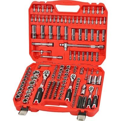 Socket Set 192pc 1/4 3/8 1/2in Drive Ratchets & Bits
