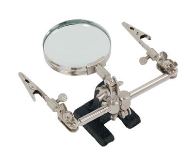 Soldering Iron Stand Helping Hands Magnifying Glass With Crocodile Clip