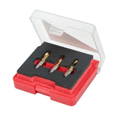 Spot Weld Drill Bit Set 6.5mm 8mm 10mm 3pc HSS Cobalt
