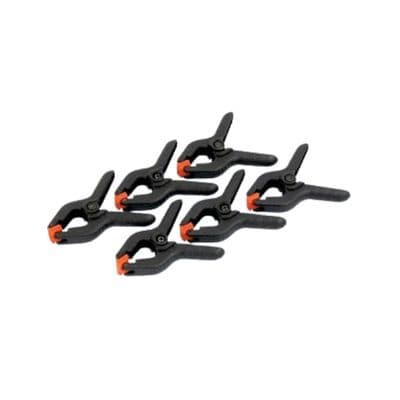 Spring Clamps 65mm 6pc Nylon Quick Action Set for Gluing