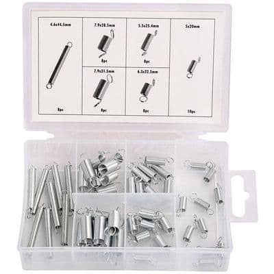 Spring Set 50pc Assorted Replacement Springs Storage Box