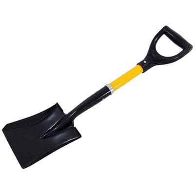 Square Point Shovel Mini Fibreglass Handle with PYD Grip