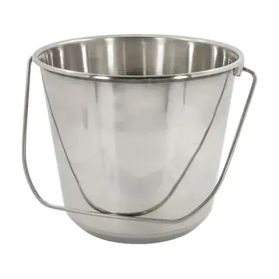 Stainless Steel Bucket 12L Seamless with Integral Handle