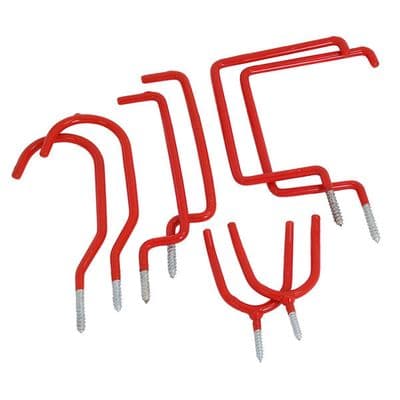 Storage Hook Set 8pc Wall Mounted Bike Ladder Tool Hangers