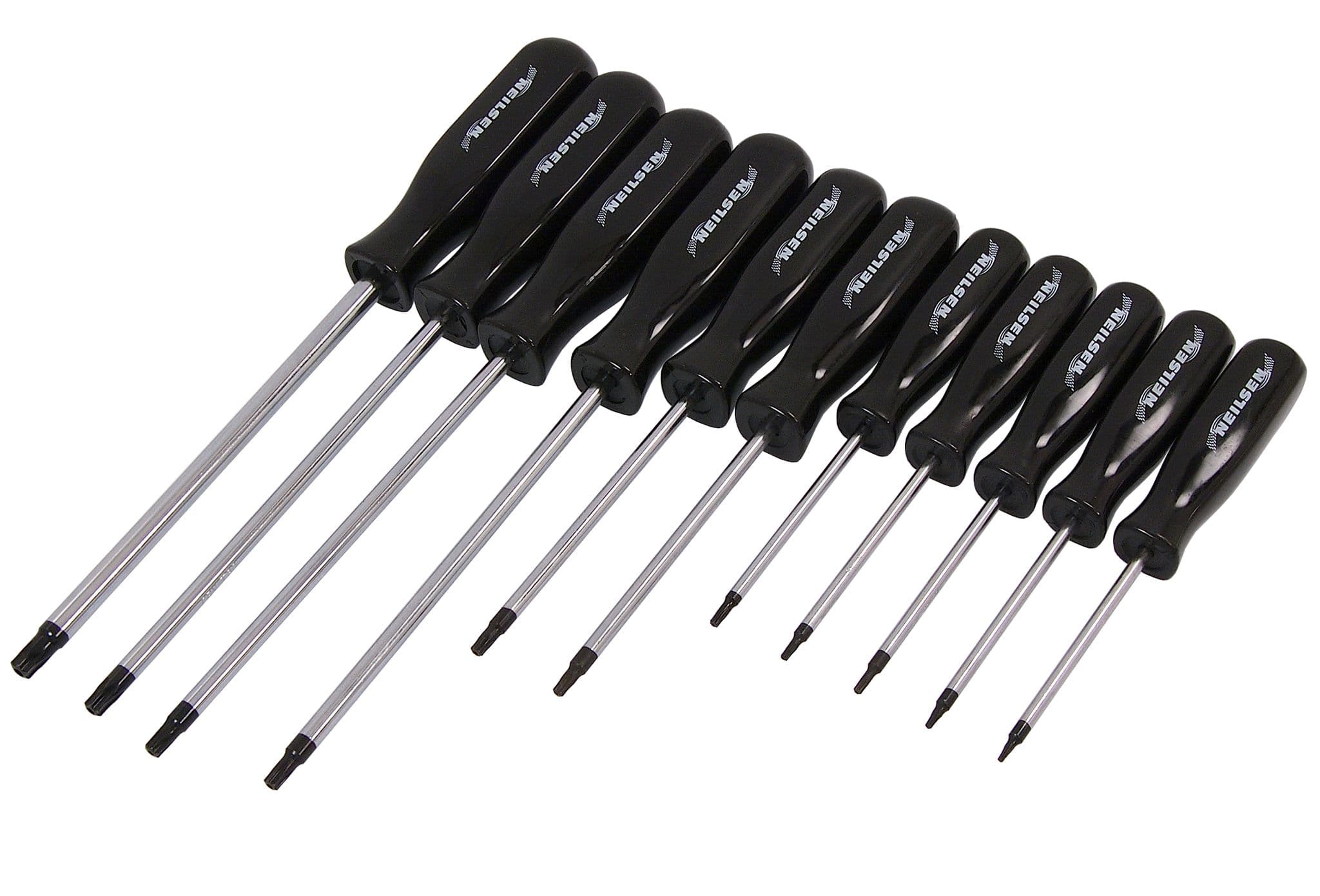 Tamper Proof Torx Screwdriver Set Tips 11Pc T6 To T40