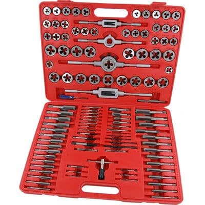 Tap & Die Set 115pc Metric Imperial BSP NPT Thread Tool Kit