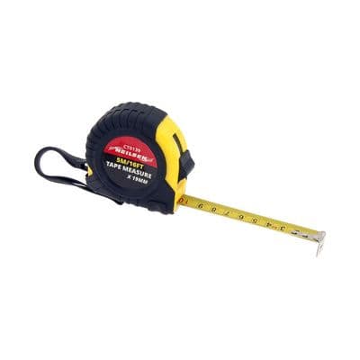 Tape Measure 5m 16ft 19mm Steel Blade Imperial Metric Scale