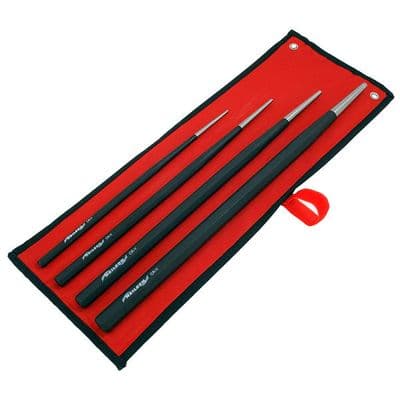 Taper Punch Set 4pc Extra Long 300-450mm Hardened Steel