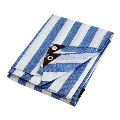 Tarpaulin Sheet 18ft x 24ft Blue & White Waterproof