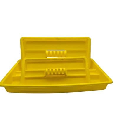 Tool Tray Set 17x14.5x10.5in 3pc Yellow Carry Organiser