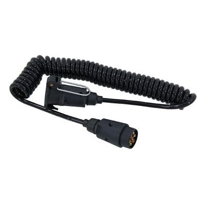 Trailer Board Extension Lead 4.5m 7 Pin Male Female Curly