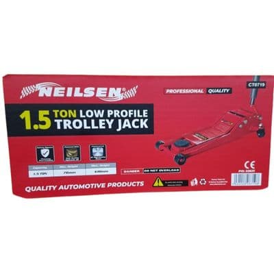 Trolley Jack 1.5 Ton Low Profile Hydraulic 70-610mm Car Lift