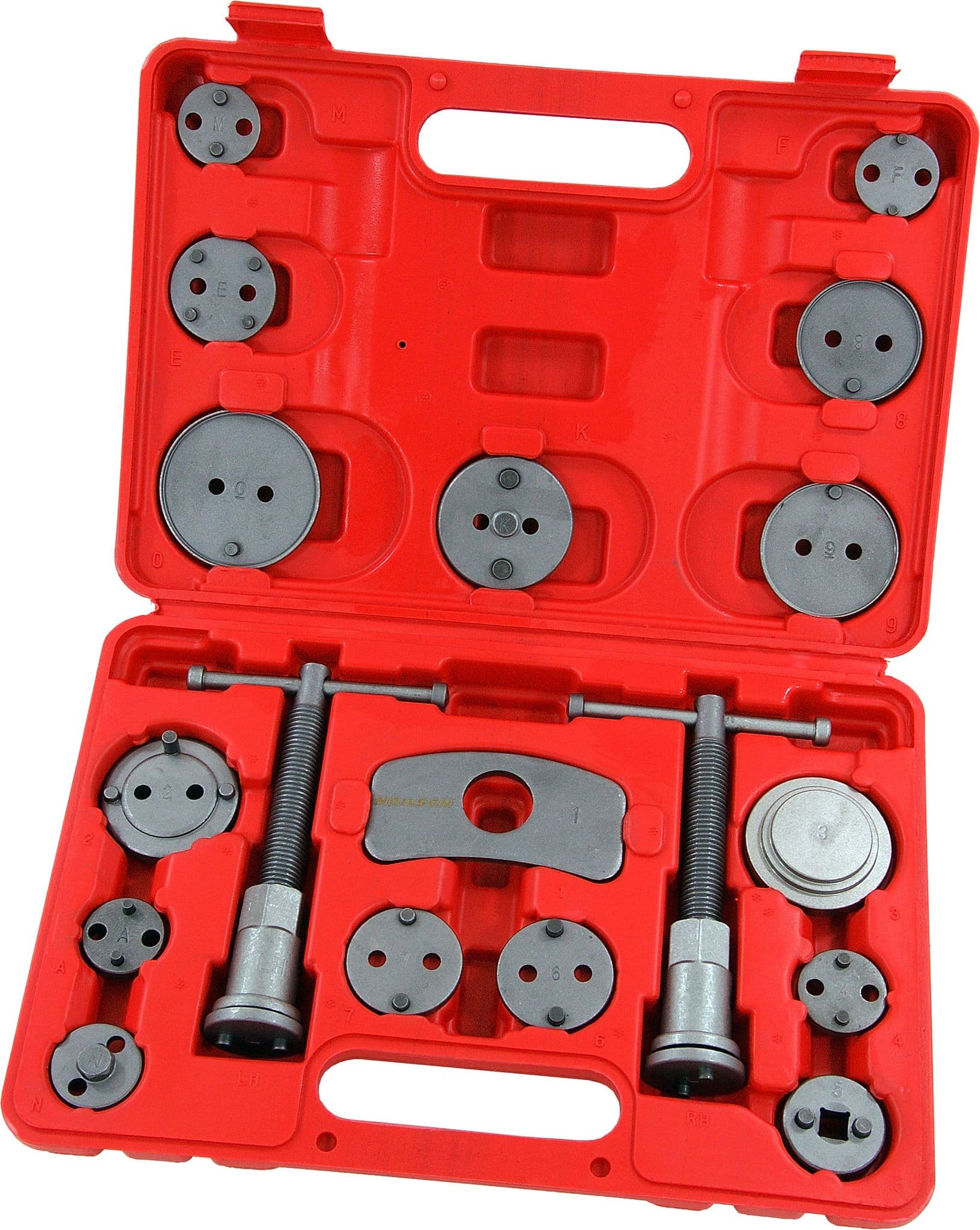 Universal Brake Caliper Piston Rewind Tool Kit 18 Piece Set