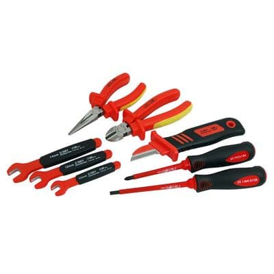 VDE Tool Set 8pc Insulated 1000V Pliers & Screwdrivers