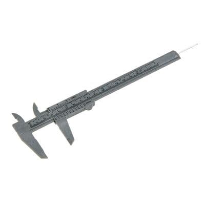 Vernier Caliper 150mm 6in Plastic Metric & Imperial Gauge