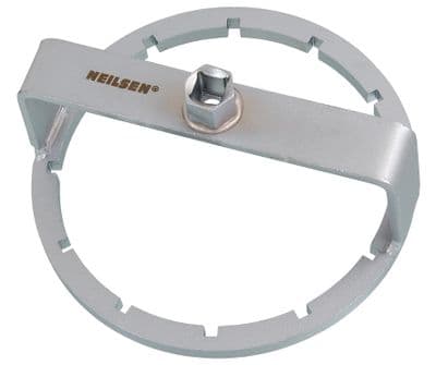 Volvo Fuel Tank Lid Remover 1/2" Drive, Size: 155mm & 12 Ribs