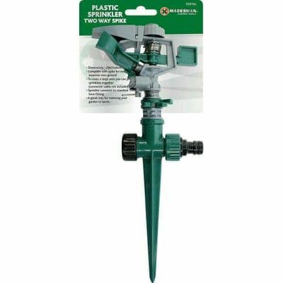 Water Sprinkler Garden Lawn Impulse Plastic Spike Grass Hose 360 Degree