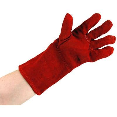 Welding Gauntlets 14in Heat Resistant Leather Gloves