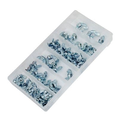 Wing Nut Assortment 5mm-8mm 70pc Metric Thread Set