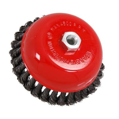 Wire Cup Brush 150mm Twist Knot M14 x 2 for Angle Grinders