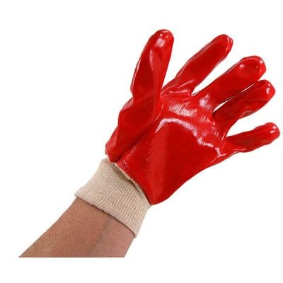 Work Gloves 26cm PVC Fully Coated Oil Resistant