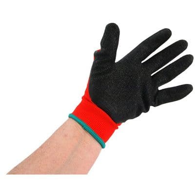 Work Gloves Size 9 Large Latex Coated Lightweight Grip