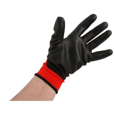 Work Gloves Size 9 Large PU Lightweight Workshop Warehouse